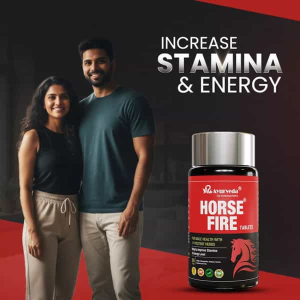 A R Ayurveda Horse Fire Tablets For Men For Stamina | Immunity & Overall Wellbeing - 60 Tablets