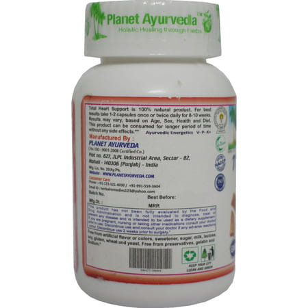 Planet Ayurveda Total Heart Support - 60 Capsules