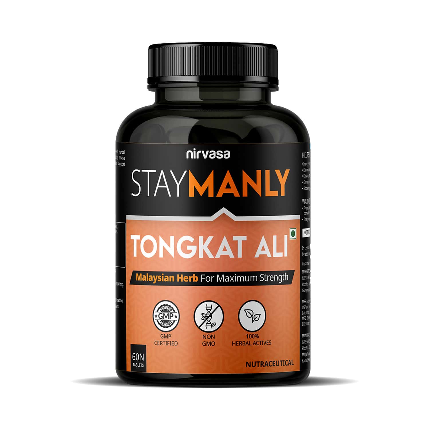 Nirvasa Staymanly Tongat Ali Vegeterian Tablet | 1b (1 X 60 Tablet)