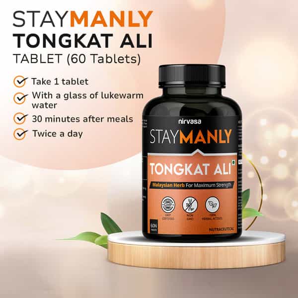 Nirvasa Staymanly Tongat Ali Vegeterian Tablet | 1B (1 X 60 Tablet)