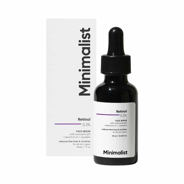 Minimalist 0.3% Retinol Anti Aging Face Serum With Q10 For Fine Lines & Wrinkles (30Ml)