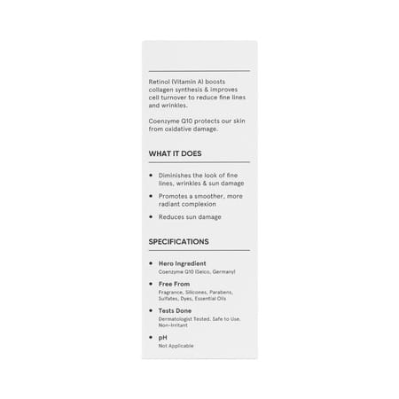 Minimalist 0.3% Retinol Anti Aging Face Serum With Q10 For Fine Lines & Wrinkles (30ml)