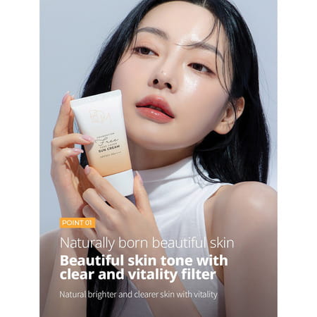 B.o.m Foundation Free Tone Cover Sun Cream Spf50+Pa++++ - Foundation Free Tone | 50G