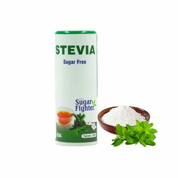 Sugar Fighter Stevia Tablets - Zero Calories & Fat Free Sweetener - Natural Stevia -1000 Tablets