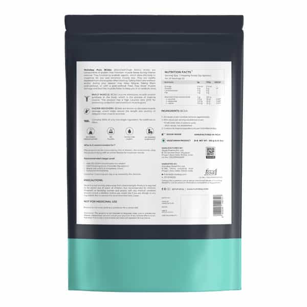 Nutrabay Pure 100% Bcaa 2:1:1 Unflavoured - 250G