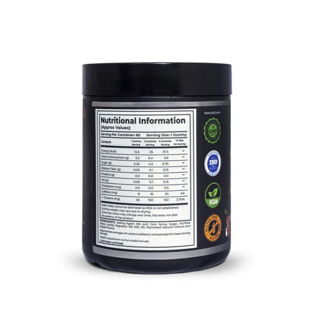 Pumpz Pre Workout Gummies Insane | Imli (Tamrind) | Caffeine And L-Tyrosine | Instant Energy - 60N