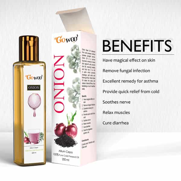 Go Woo 100% Onion Seed Carrier Oil Cold Pressed