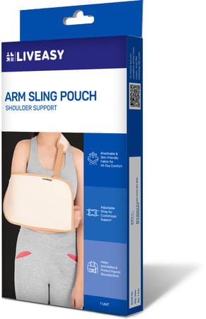 Liveasy Ortho Care Arm Sling Pouch - Shoulder Support - Large