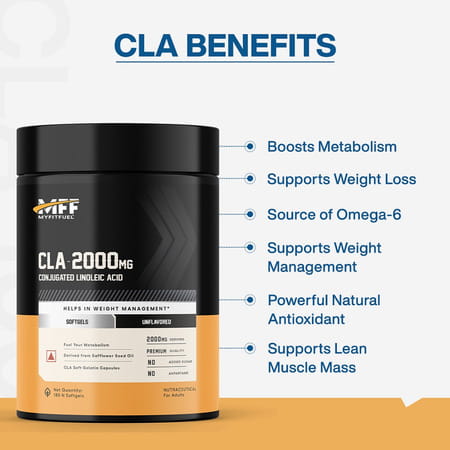 Myfitfuel Cla 2000Mg | (90 Softgels) | Supplement For Men & Women| Fat Loss | Weight Management