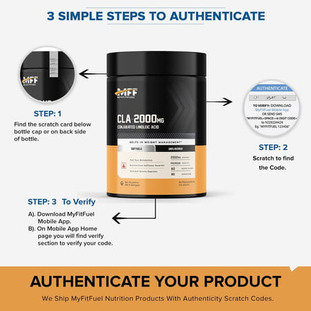 Myfitfuel Cla 2000mg | (90 Softgels) | Supplement For Men & Women| Fat Loss | Weight Management