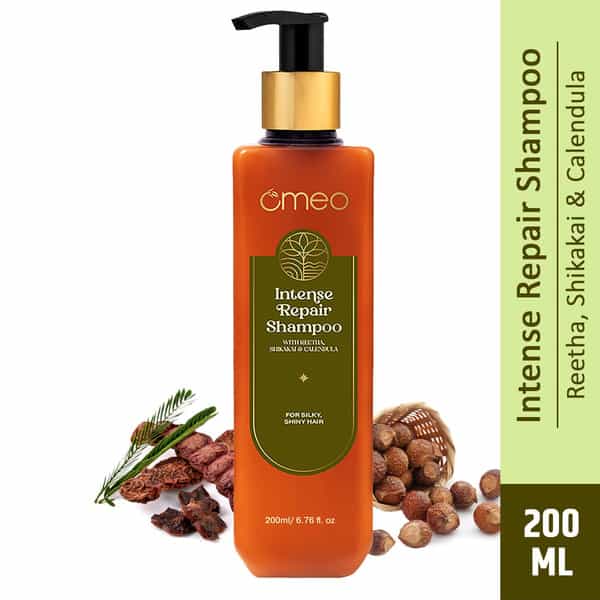 Omeo Intense Repair Shampoo With Reetha | Shikakai | Calendula And Thuja - 200Ml