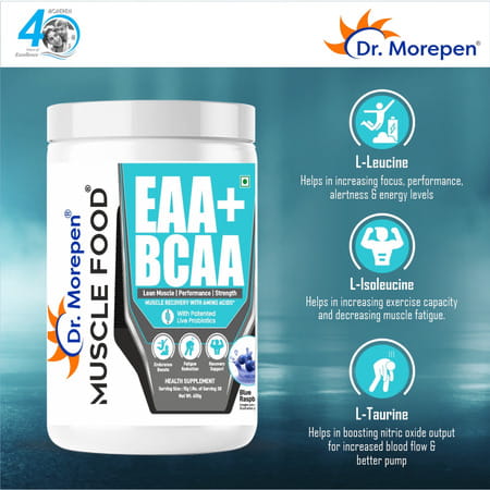 Dr. Morepen Eaa+Bcaa Blue Raspberry 450G