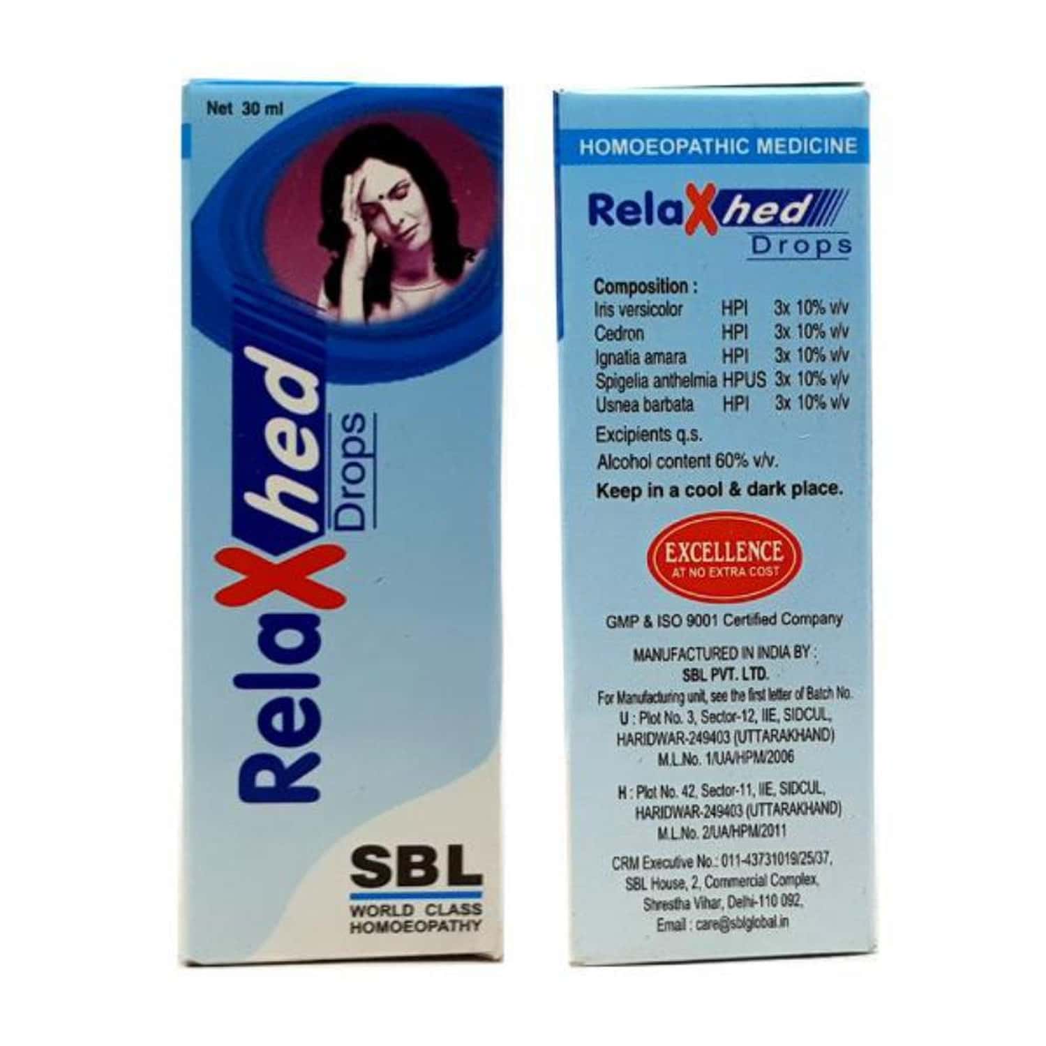 Sbl Relaxhed Drop 30 Ml Pack Of 2