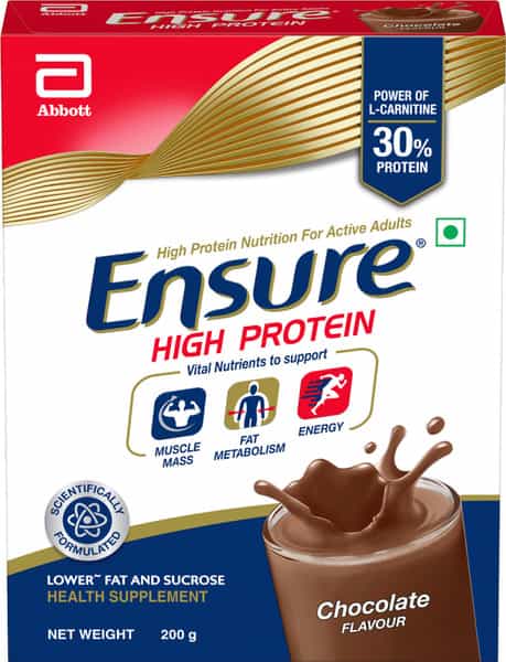 Ensure High Protein Nutrition For Active Adults (Chocolate Flavour) 200G