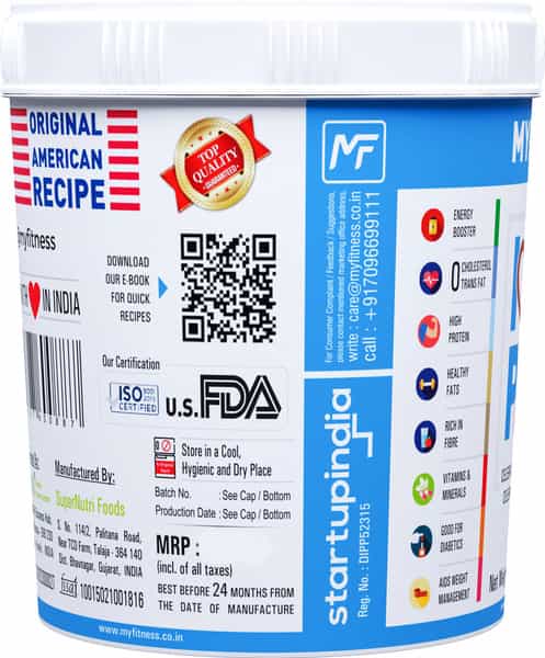 Myfitness Peanut Butter Chocolate Crunchy 1250G Jar