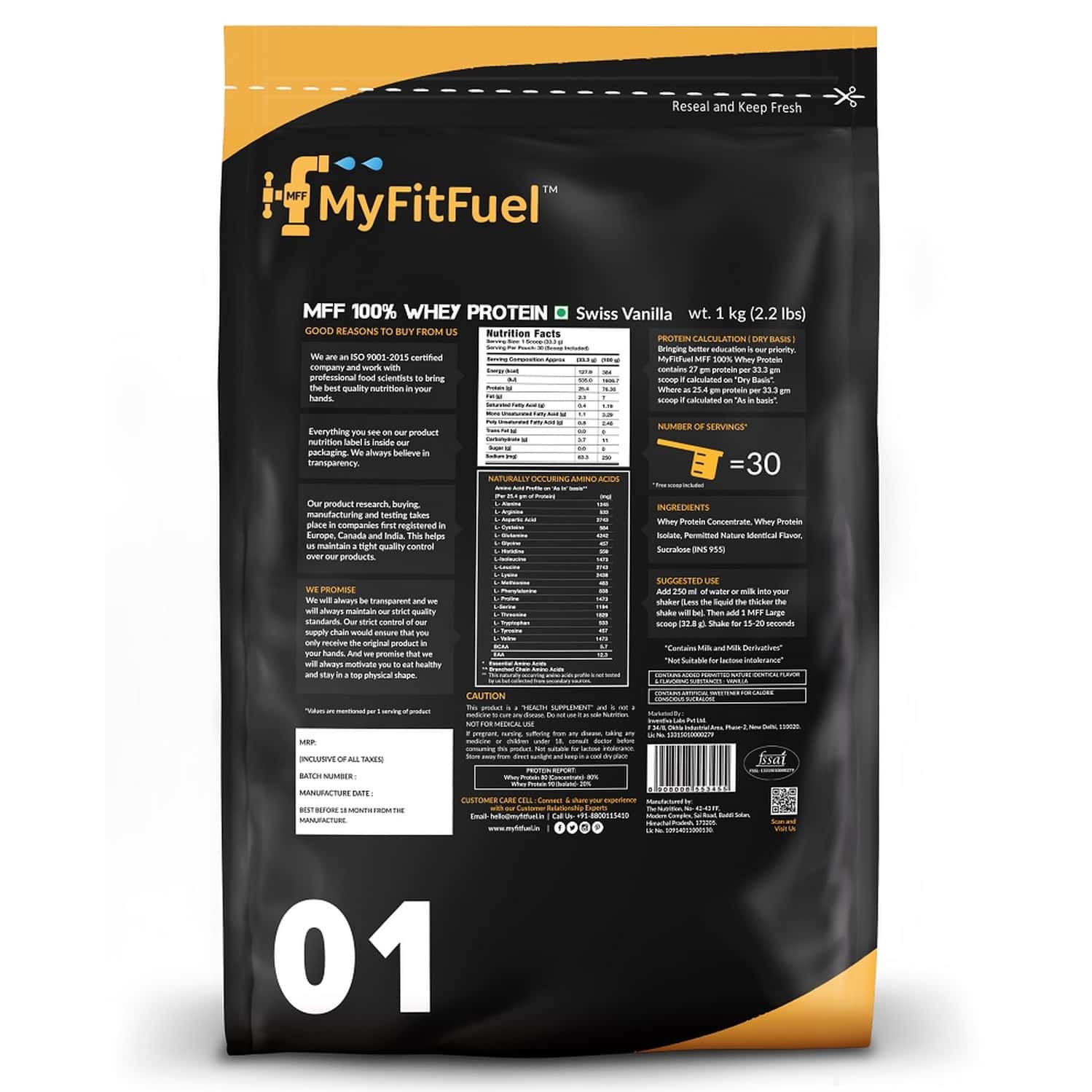 Contans Isolate Buy MYFITFUEL MFF 100% WHEY PROTEIN. CONTAINS WHEY PROTEIN ISOLATE (1 ...