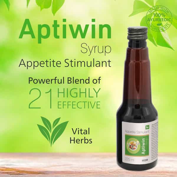 Aptiwin Syrup 225 Ml | For Boosting Healthy Appetite | Promotes Weight Gain (Pack Of 2)