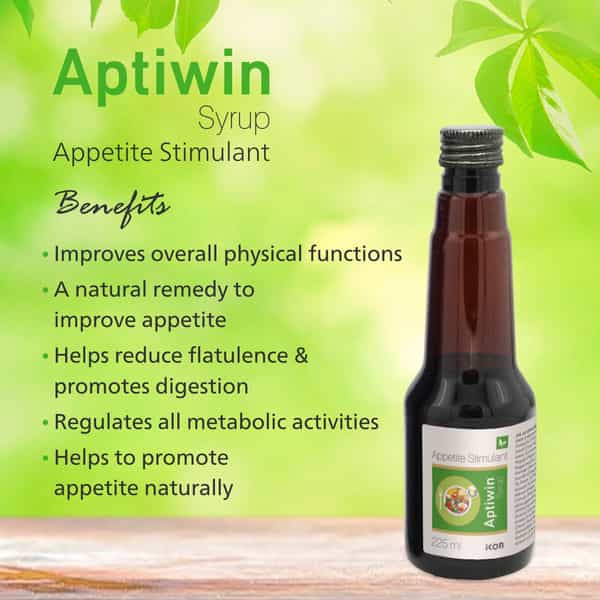 Aptiwin Syrup 225 Ml | For Boosting Healthy Appetite | Promotes Weight Gain (Pack Of 2)