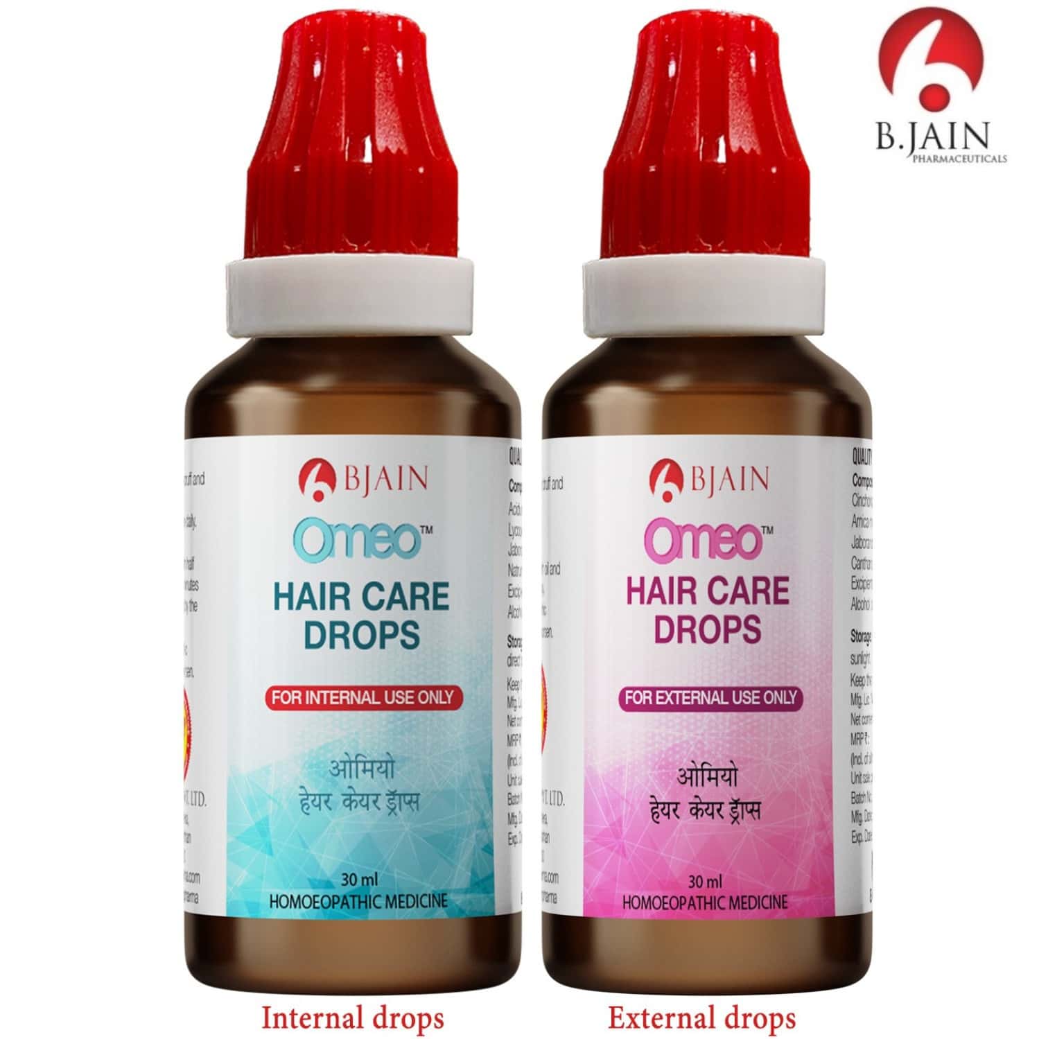 Bjain Omeo Homeopathic Hair Care Drops - Combo - 30ml