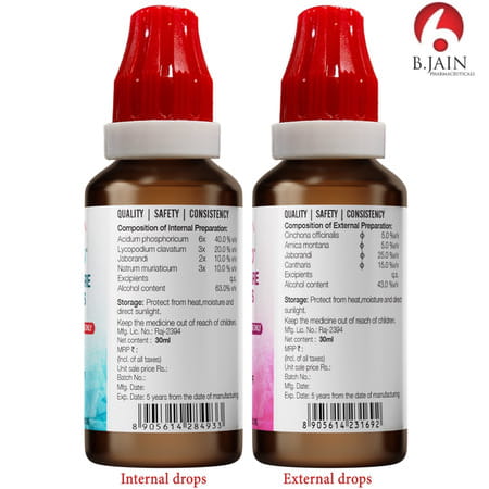 Bjain Omeo Homeopathic Hair Care Drops - Combo - 30ml