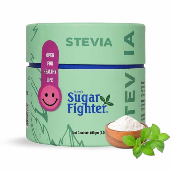 Sugar Fighter Stevia Powder Jar And Sachets Box - Stevia - Combo - (100 Grm + 25 Sachets Box)