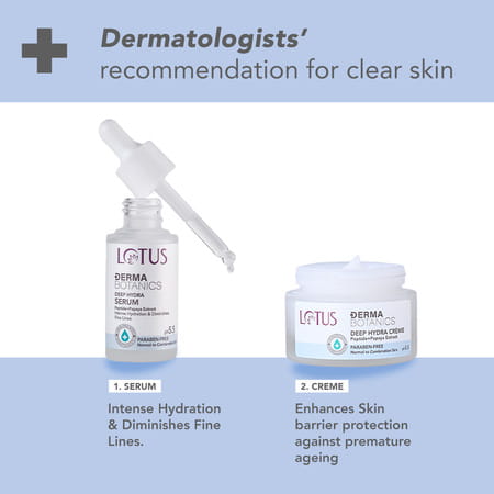 Lotus Dermabotanics Peptide + Papaya Extract Deep Hydra Cream | Ph 5.5 | Normal To Combination | 50G