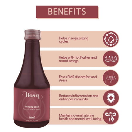 Imbue Rosa Period Potion | Herbal Syrup For Healthy Uterus (200ml)