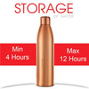 Dr. Copper Worlds First Seam Less Copper Watter Bottle 1 Ltr