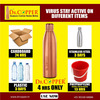 Dr. Copper Worlds First Seam Less Copper Watter Bottle 1 Ltr