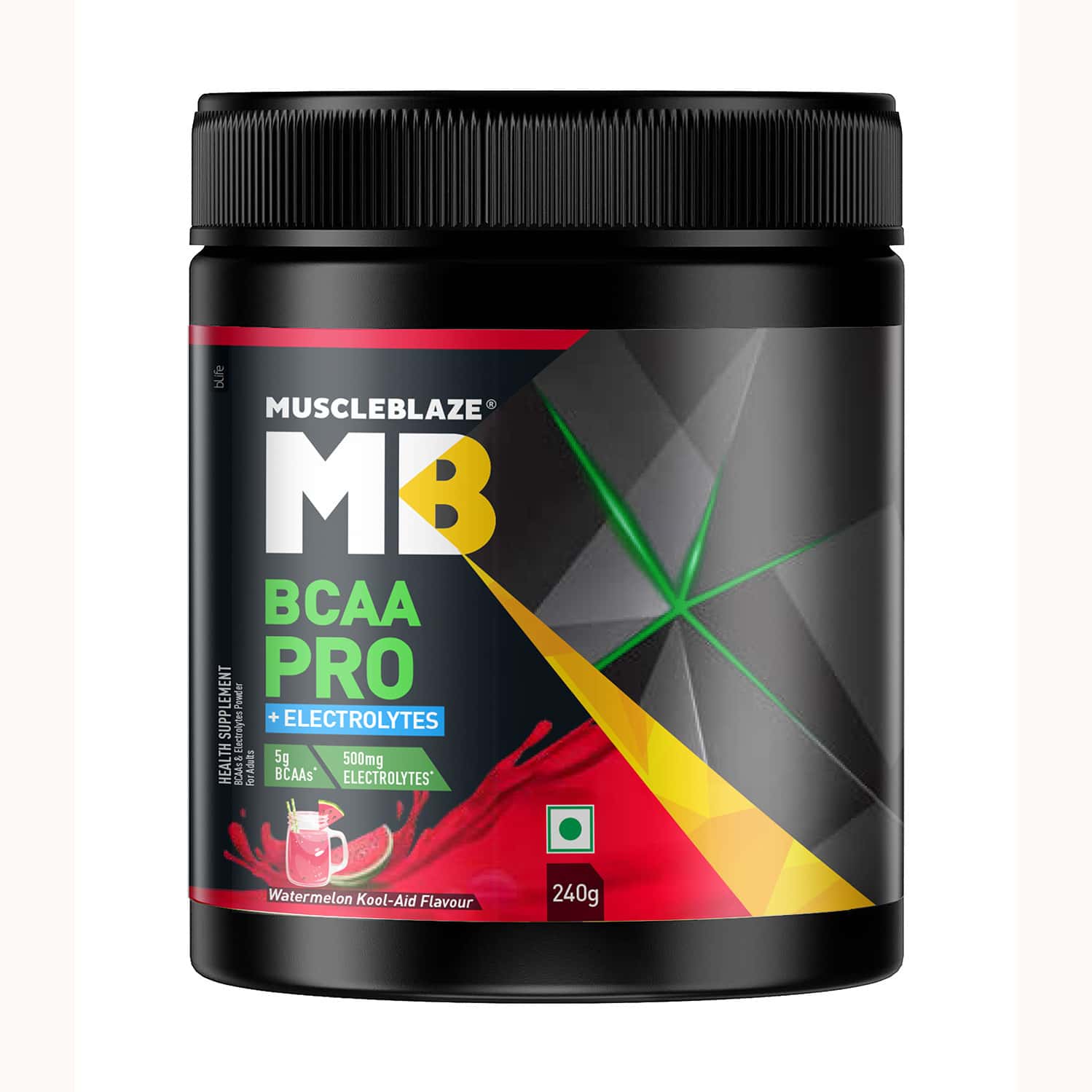 Muscleblaze Bcaa Pro Powder | Powerful Intra Workout (watermelon Kool Aid | 240g | 30 Servings)