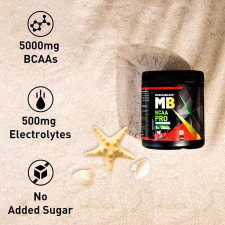 Muscleblaze Bcaa Pro Powder | Powerful Intra Workout (Watermelon Kool Aid | 240G | 30 Servings)