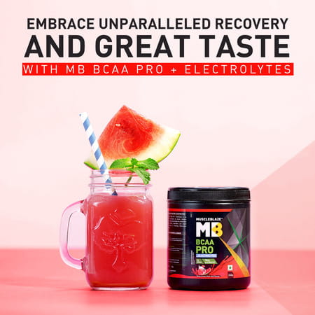 Muscleblaze Bcaa Pro Powder | Powerful Intra Workout (Watermelon Kool Aid | 240G | 30 Servings)