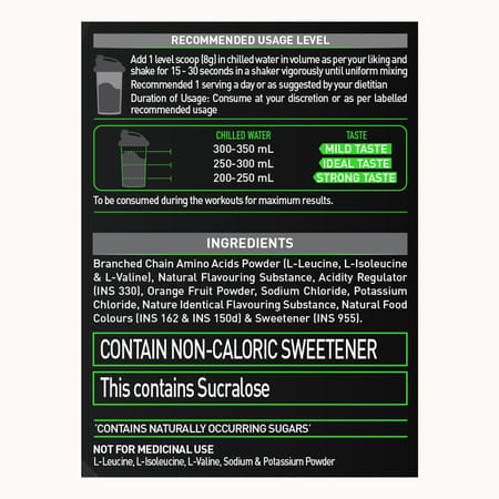 Muscleblaze Bcaa Pro Powder | Powerful Intra Workout (Watermelon Kool Aid | 240G | 30 Servings)