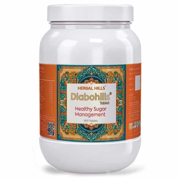 Herbal Hills Diabohills - Value Pack 900 Tabs - (Pack Of 4) - Diabetes Care Product An Ayurvedic
