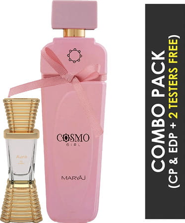 Ajmal Aura Cp Alcohol-Free Attar 10Ml For Unisex And Maryaj Cosmo Girl Edp 100Ml For Women