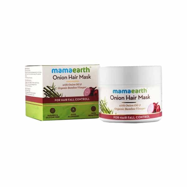 Mamaearth's Hair Mask Onion & Organic Bamboo Vinegar Container Of 200 Ml