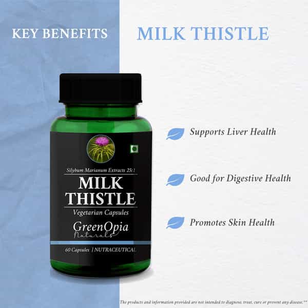 Greenopia Milk Thistle 60 Vegetarian Capsules
