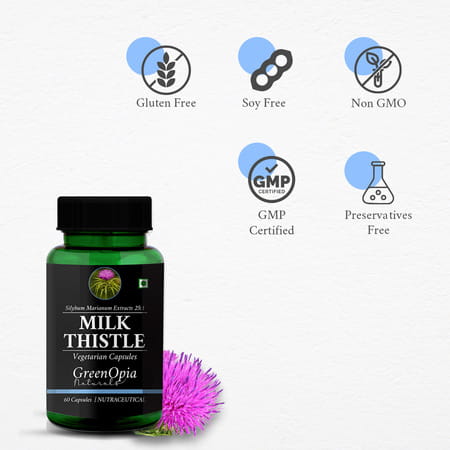 Greenopia Milk Thistle 60 Vegetarian Capsules