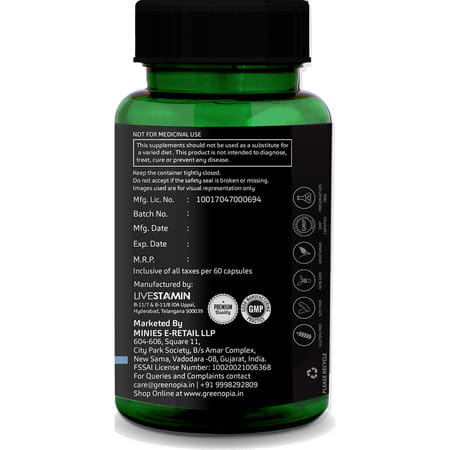 Greenopia Milk Thistle 60 Vegetarian Capsules