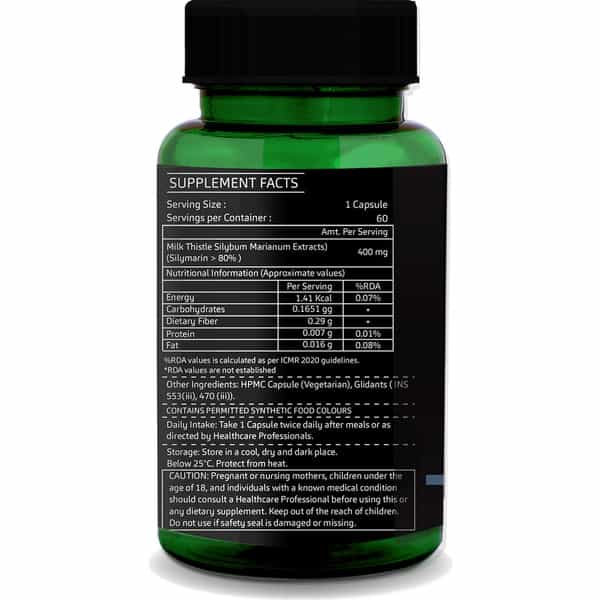 Greenopia Milk Thistle 60 Vegetarian Capsules