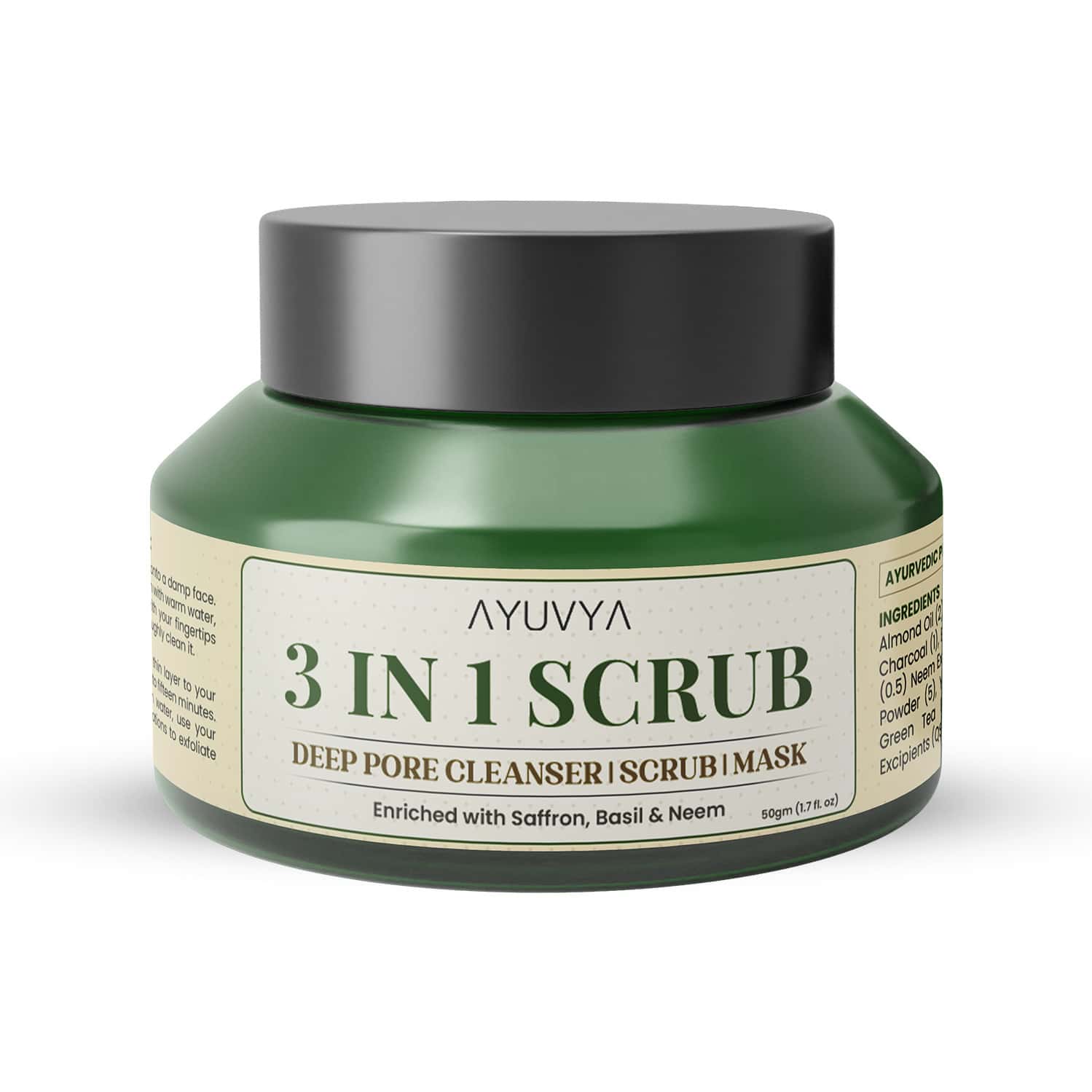 Ayuvya 3 In 1 Deep Pore Cleanser - 50 G