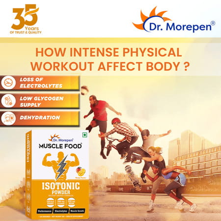Dr. Morepen Muscle Food Isotonic Powder For Instant Energy And Hydration | Mango Flavour - 1kg