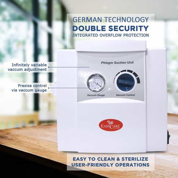 Easy Care Ecpsu 7731 Portable Phlegm Suction Unit White