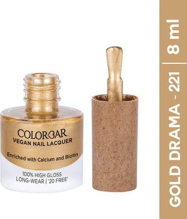 Colorbar Vegan Nail Lacquer Gold Drama 8 Ml