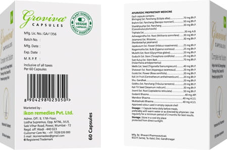 Groviva Hair Care Capsules (60 Caps) (Pack Of 1)
