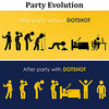 Dot Shot - Anti Hangover Drink Immune Booster Detoxifies Body |Pack Of 4