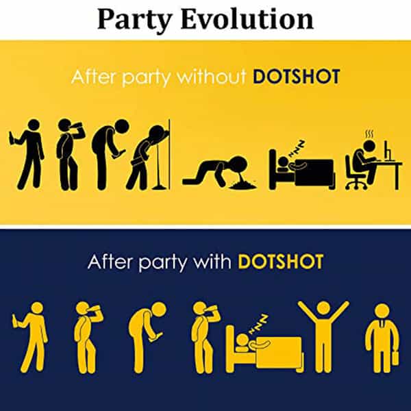 Dot Shot - Anti Hangover Drink Immune Booster Detoxifies Body |Pack Of 4