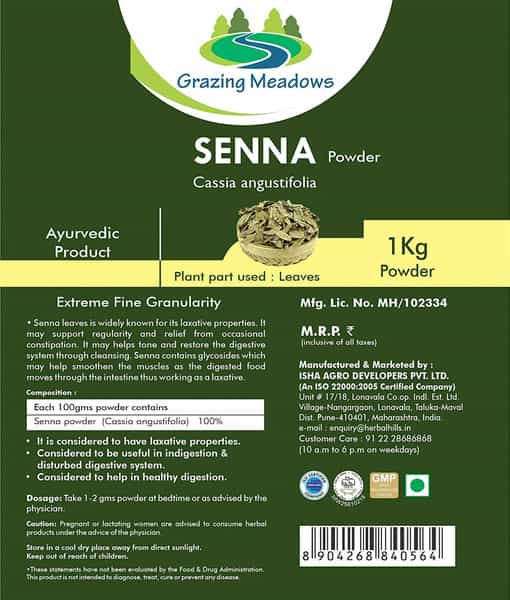 Grazing Meadows Senna Powder - 1 Kg