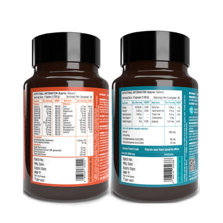 Hk Vitals Multivitamin Plus Men | 30 Tablets With Fish Oil Capsules | 30n (Combo Pack)