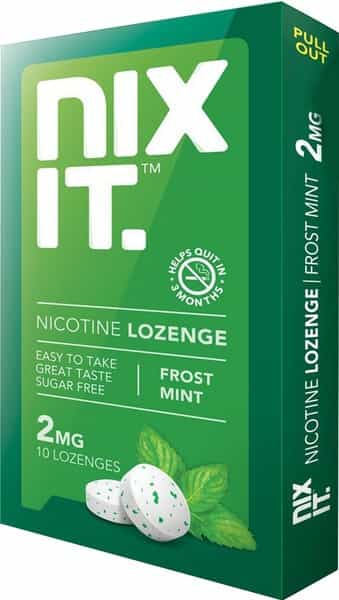 Nixit Nicotine Frost Mint Lozenges 2Mg Sugar Free (Pack Of 10) - Helps Quit Smoking